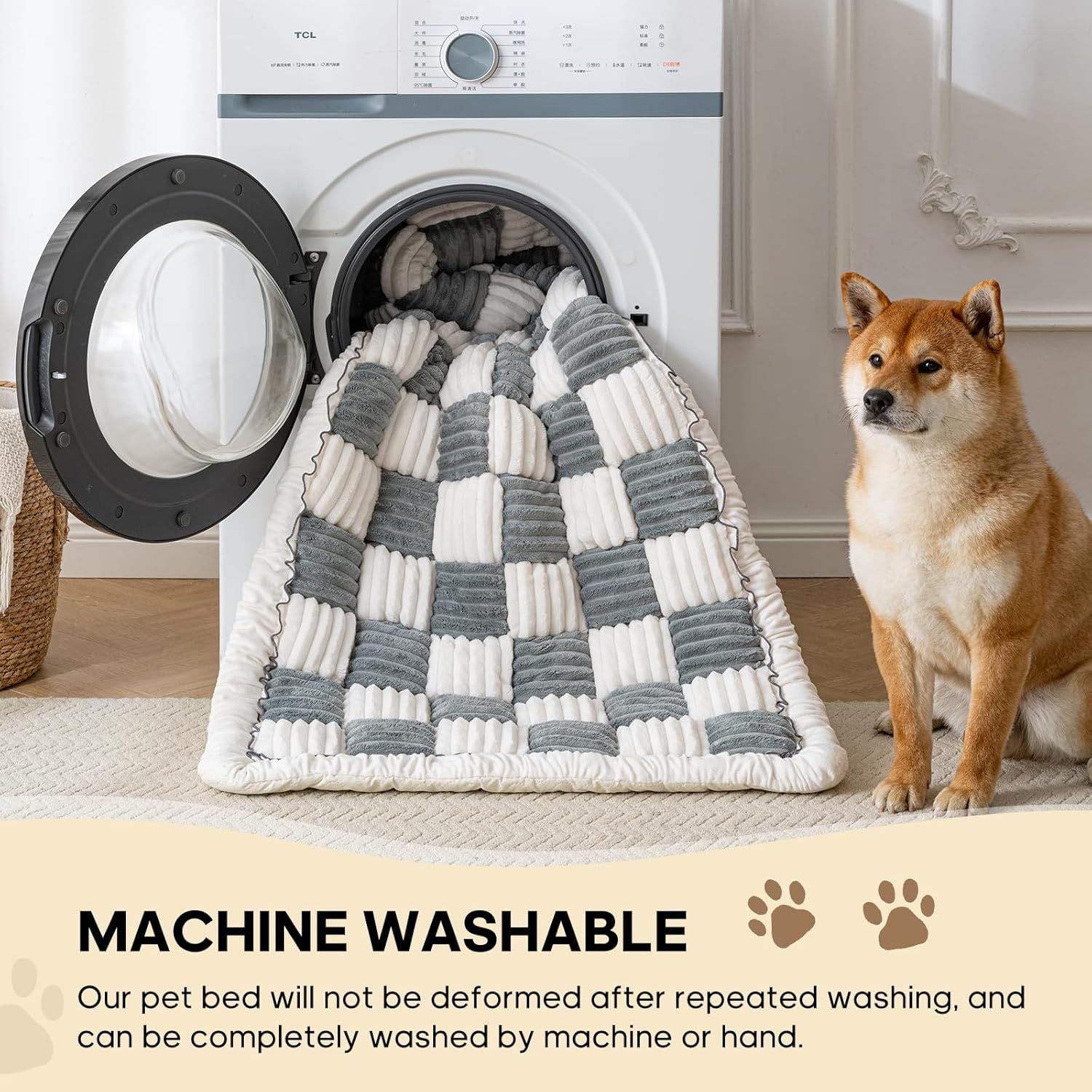 FurMuse Cozy Car Cushion in plush material, designed for comfortable support on car seats, shown in a neutral color.