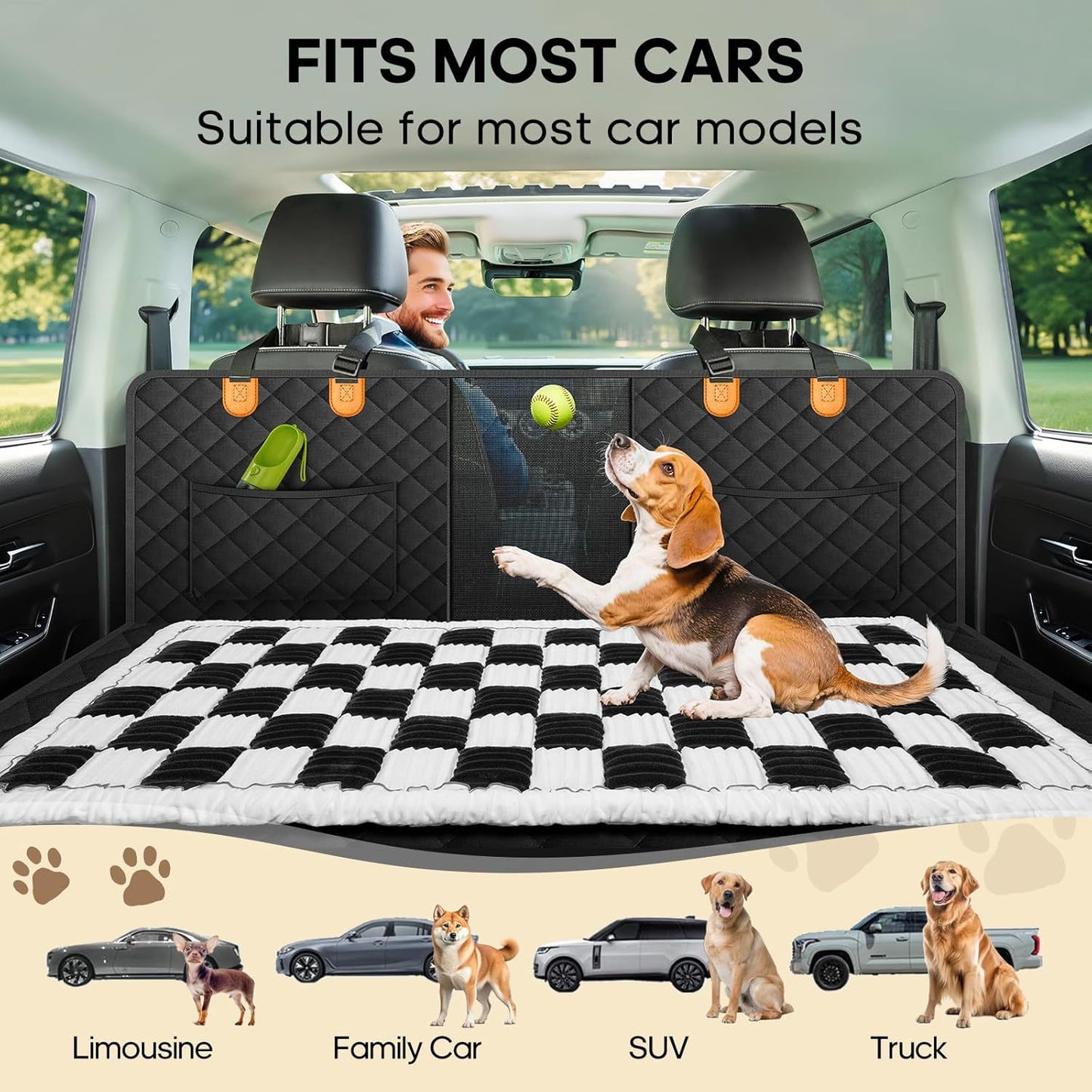 FurMuse Cozy Car Cushion with plush fur cover, providing comfortable support for car seats or travel comfort.
