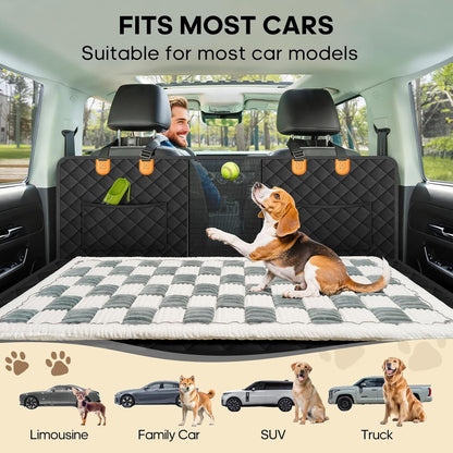 FurMuse Cozy Car Cushion in soft fur fabric, designed for comfortable car seating and interior decor.
