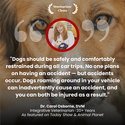 FurMuse CozyRider pet car mat with plush fabric and secure straps, designed to keep pets comfortable and safe during car rides.